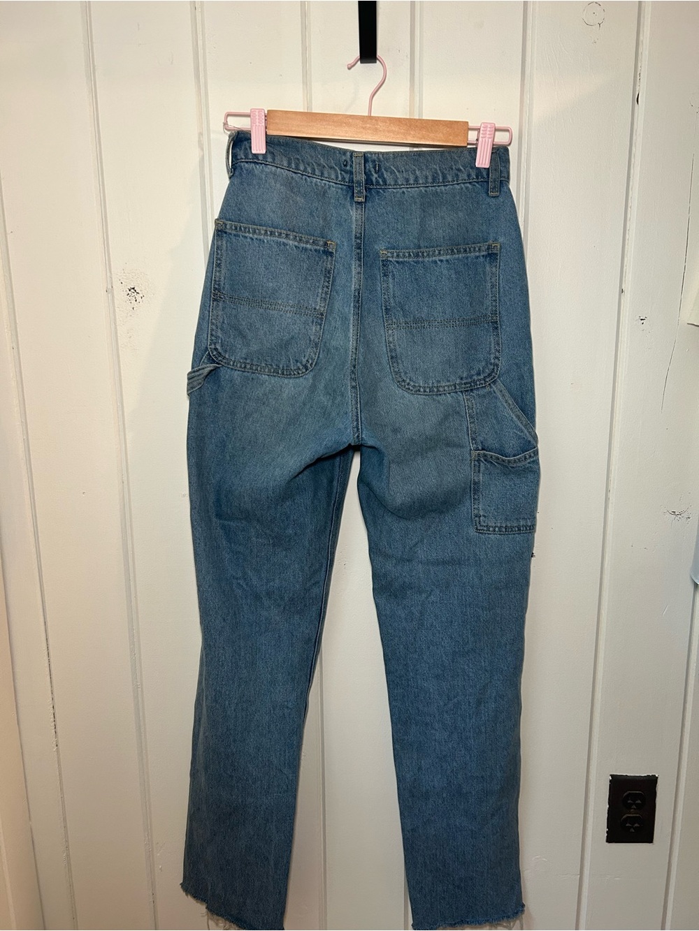 Carpenter Jeans Size 4 - BooHoo Wide Straight Leg Carpenter Jeans - Picture 4 of 9